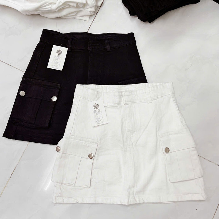 Chân Váy Kaki Túi Hộp Trơn - Lê Phương Boutique