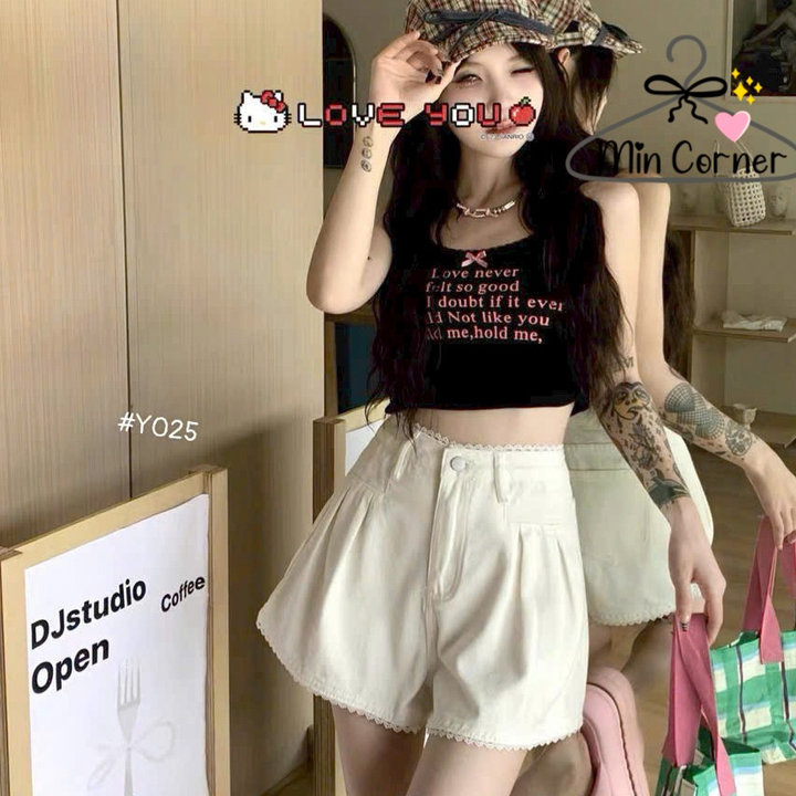Alternative view of Quần Short Jeans Nữ Phối Tua Rua Zen Cực Độc Lạ Mq206 - Min Corner