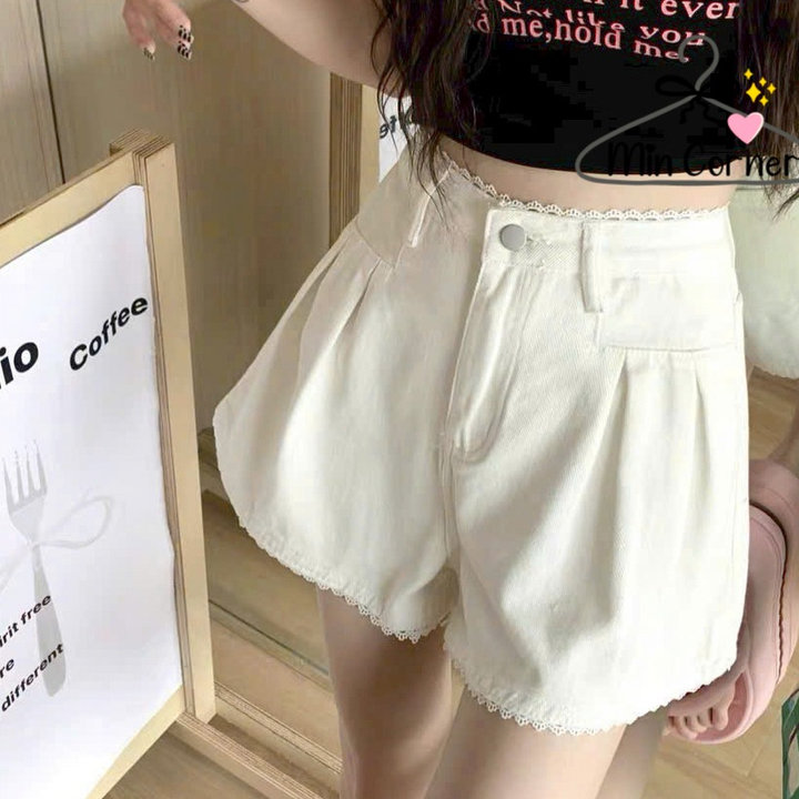 Quần Short Jeans Nữ Phối Tua Rua Zen Cực Độc Lạ Mq206 - Min Corner