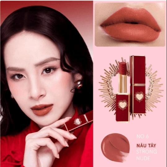 M.o.i-son Lì Cao Cấp Queen Of Rose No.6 Strong Nude - Màu Nâu Tây