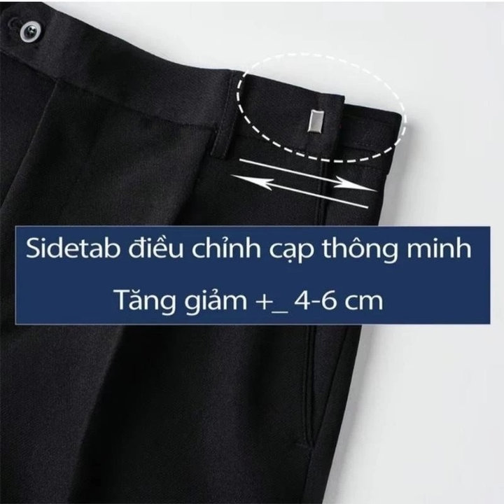 Alternative view of Quần Âu Chỉnh Cạp Nam Qas02 Quần Âu Tăng Cạp Chất Vải Cotton Chéo Cao Cấp Form Dáng Trẻ Trung, Năng Động- Tuto5