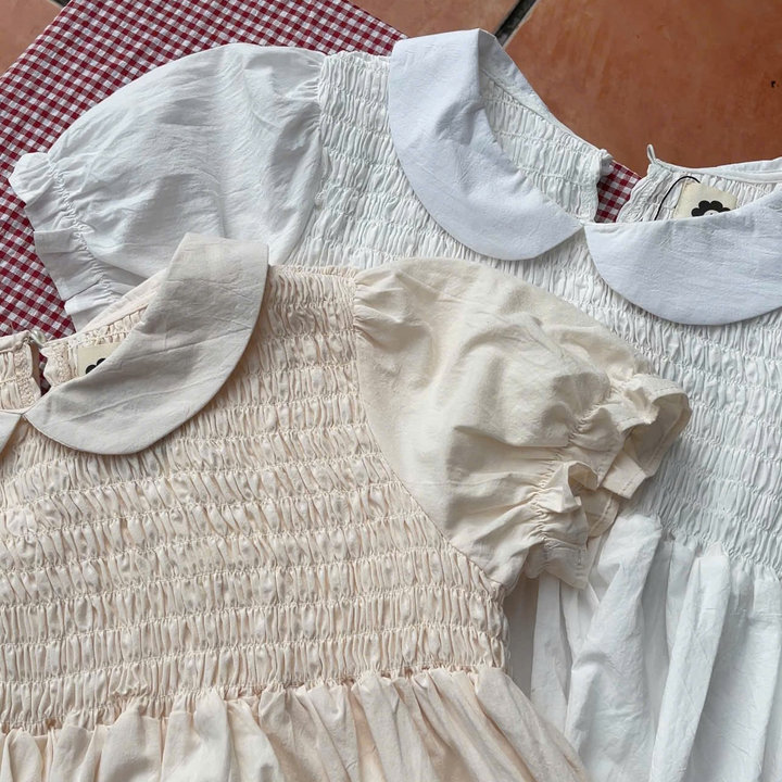 [shoppumi] Áo Kiểu Linen Ario Form Bbd 2 Màu Trắng Và Nude Freesize Pumi