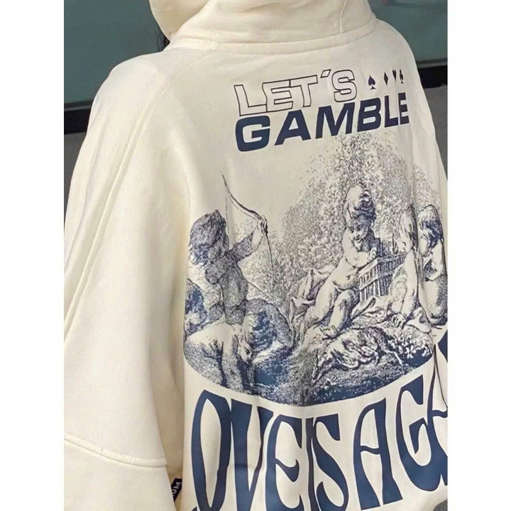 Alternative view of Áo Khoác Hoodie Nỉ Unisex Zip Let's Gamble Form Lửng Ug92ut-sam Store