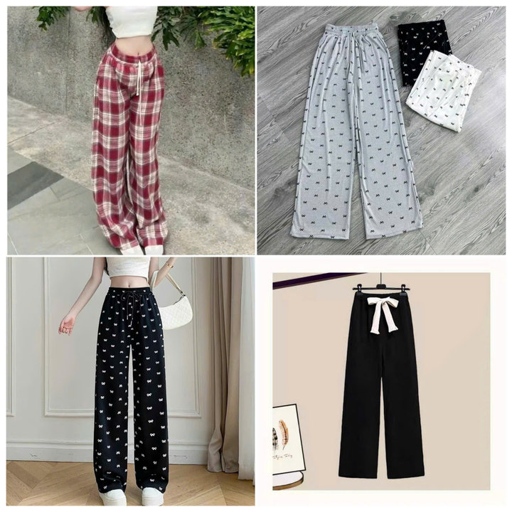 Tổng Hợp Các Mẫu Quần Ống Rộng Phom To Cạp Chun Nhiều Mẫu Đa Dạng