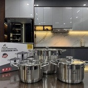 Alternative view of Bộ Nồi 3 Món Kailer 6668 5 Đáy Inox 304 Sử Dụng Cho Bếp Từ - Có Nồi Luộc Gà Size 18-20-28cm - Bảo Hành 60 Tháng