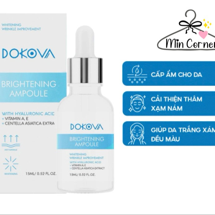 Alternative view of Huyết Thanh Xoá Nám, Tàn Nhang, Đồi Mồi, Trắng Sáng Da Dokova Brightening Ampoule Hàn Quốc Mpf28 - Min Corner