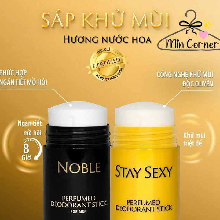 Sáp Lăn Khử Mùi Hương Nước Hoa, Lưu Hương Lâu, Không Bị Vàng Áo, Giảm Thâm Nách Hiệu Quả Stay Sexy Hàn Quốc 50gram Mpf30 - Min Corner