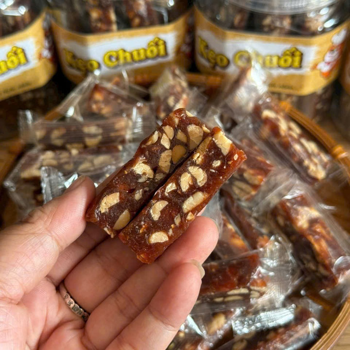 Kẹo Chuối Gừng Đậu Phộng, Dẻo Thơm Béo Ngậy 500g - Winnie House