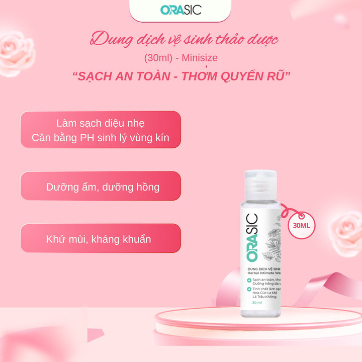 Alternative view of Dung Dịch Vệ Sinh Phụ Nữ Thảo Dược Orasic 30g (size Du Lịch) - Sắc Ngọc Khang