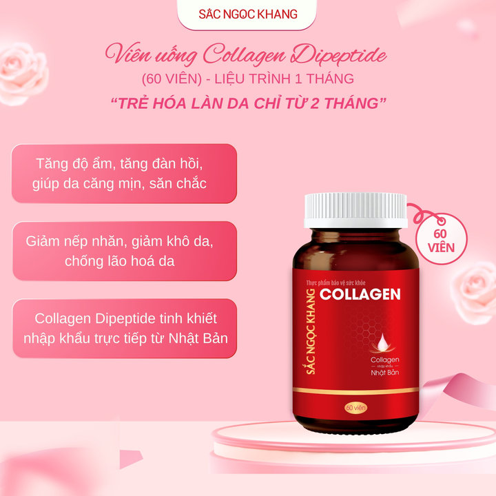 Alternative view of [hộp 60 Viên] Collagen Dipeptide Sắc Ngọc Khang