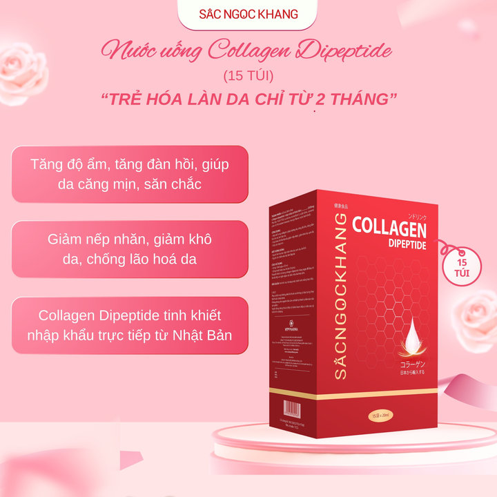 Alternative view of Nước Uống Collagen Dipeptide - Hộp 15 Túi - Sắc Ngọc Khang