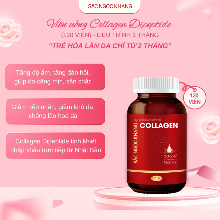 Alternative view of [hộp 120 Viên] Collagen Dipeptide Sắc Ngọc Khang