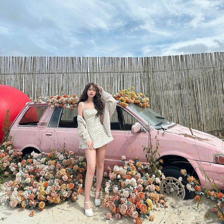 Alternative view of [shoppumi] Đầm Zoye Có Lớp Lót 2s Bản To Thắt Dây Nơ Sau Kèm Khóa Kéo Sm Pumi