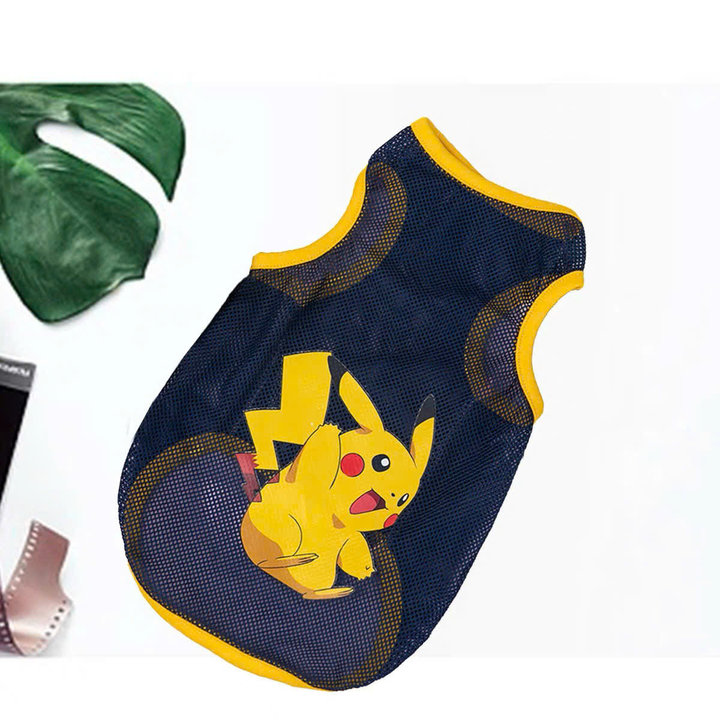 Áo Lưới Pokemon Mát Mẻ Từ 0.5-10kg Cho Chó Mèo