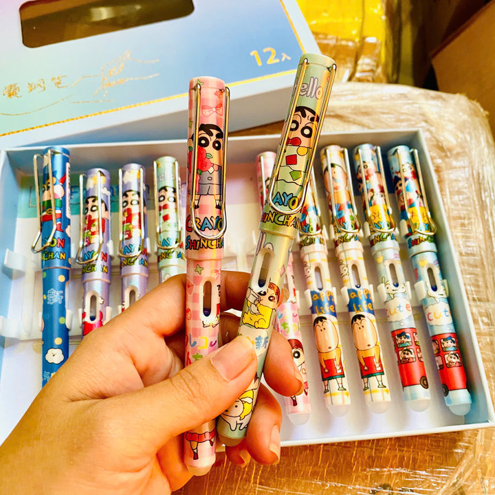 Bút Máy Xóa Được Shin Kute Ngòi Kim Tinh Lá Tre Nét Thanh Đậm 022 - Lady's Passion