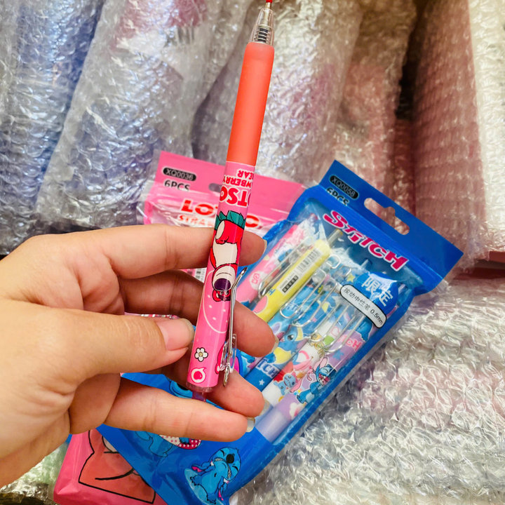 Túi 6 Bút Gel Mực Xanh 031 - Lady's Passion