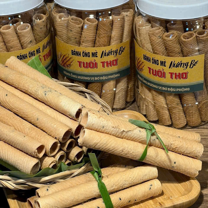 Alternative view of Bánh Ống Nướng Bơ Đậu Phộng: Trọn Vị Bánh Xưa 290g - Winnie House