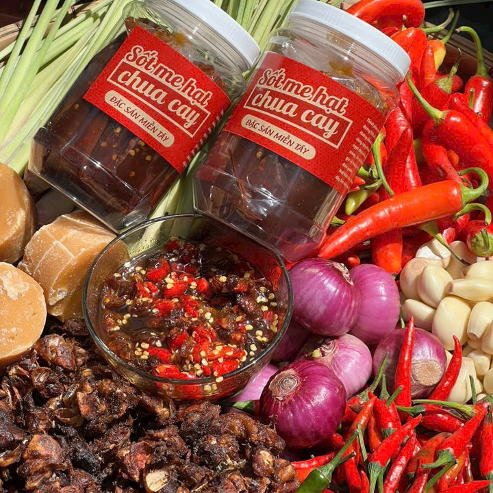 "siêu Phẩm" Sốt Me Hạt Chua Cay Nhà Làm 500g - Winnie House