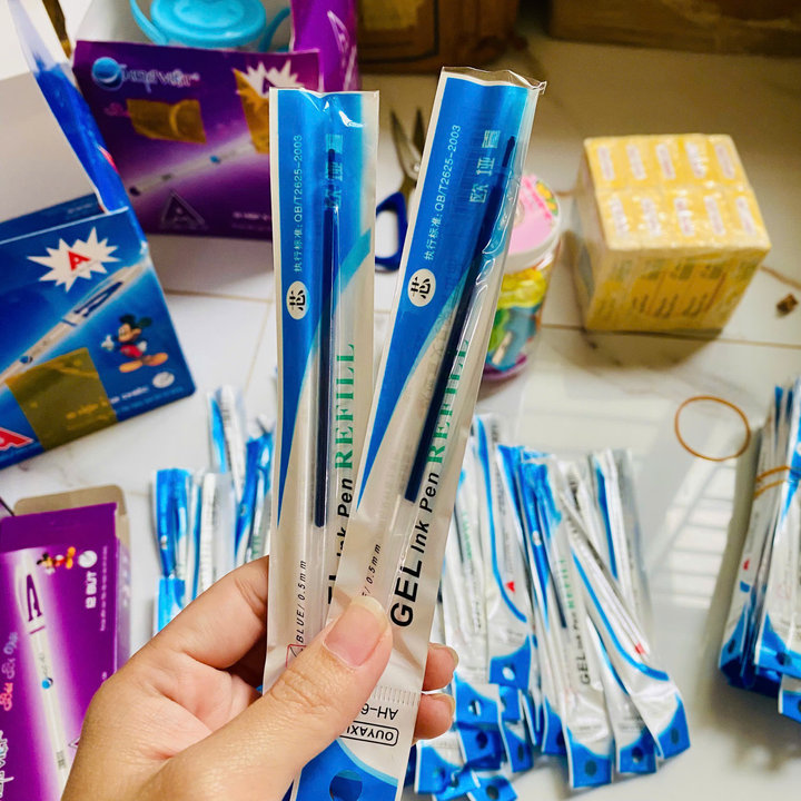Combo 10 Ruột Gel Mực Xanh Thay Bút Chữ A 037 - Lady's Passion