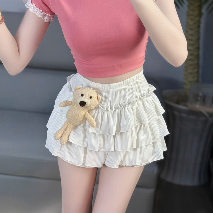 Alternative view of Quần Váy Gân Len Tầng Đính Gấu Dài - Lê Phương Boutique