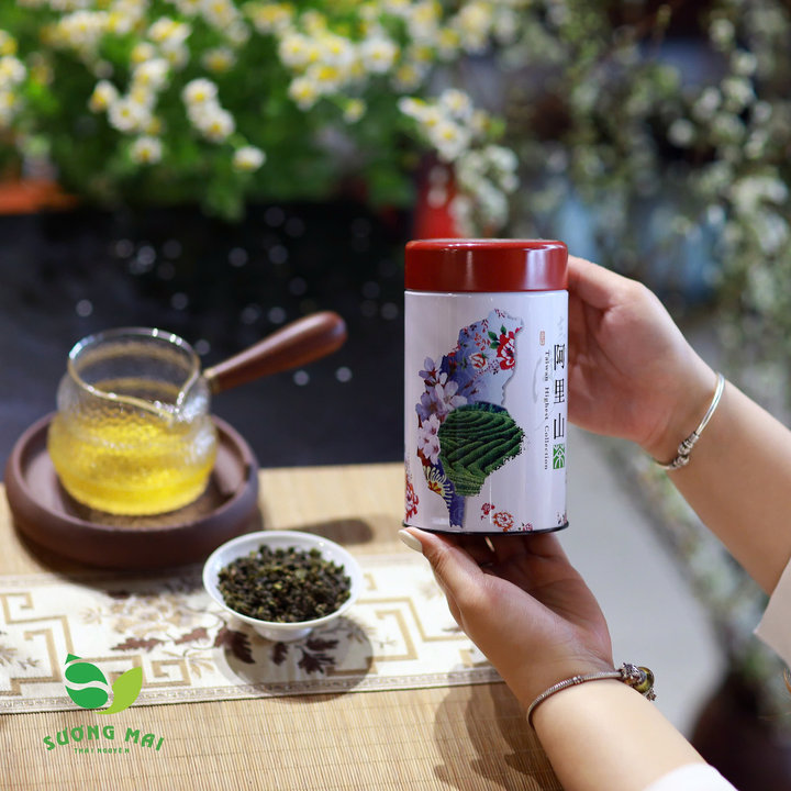 Trà Ô Long Cao Sơn Alishan Đài Loan Thơm, Ngon, Hậu Vị Ngọt 150gr - Sương Mai