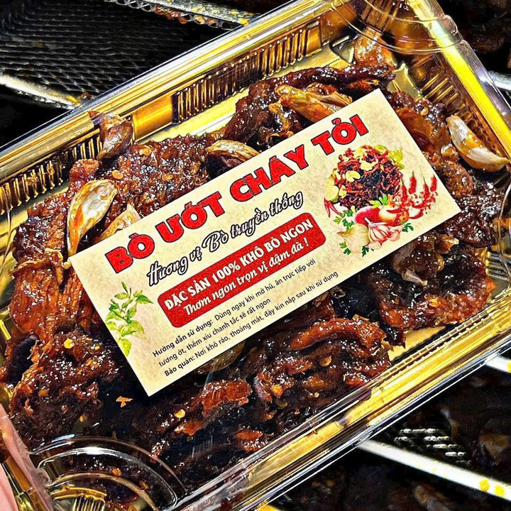 Bò Ướt Cháy Tỏi Bếp Nhà - Món Ngon Khó Cưỡng 250g - Winnie House