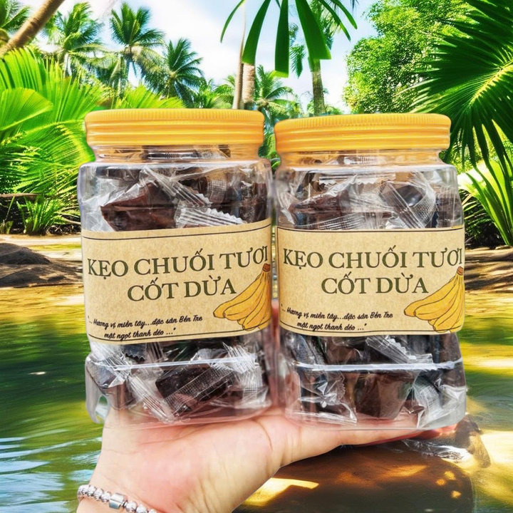 Kẹo Chuối Tươi Cốt Dừa – Ngon Ngậy, Không Ngán 500g - Winnie House