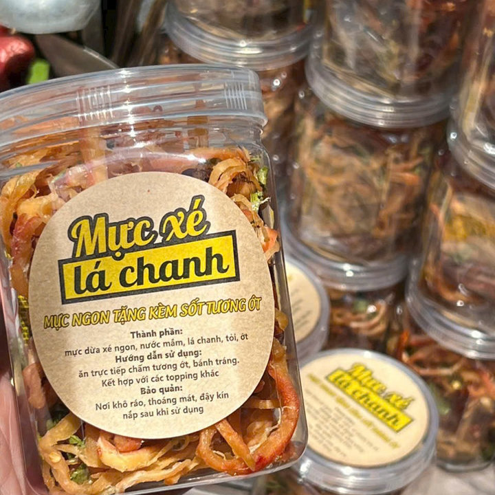 Mực Xé Lá Chanh - Chuẩn Vị, Chuẩn Ngon 250g - Winnie House