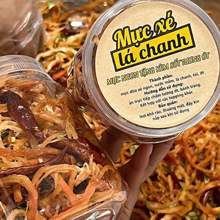 Alternative view of Mực Xé Lá Chanh - Chuẩn Vị, Chuẩn Ngon 250g - Winnie House