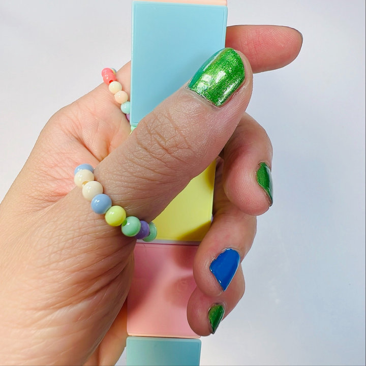 Alternative view of Nhẫn Handmade Ngọc Trai Nhựa Mã 03 Siêu Xinh Hạt Màu Đa Dạng