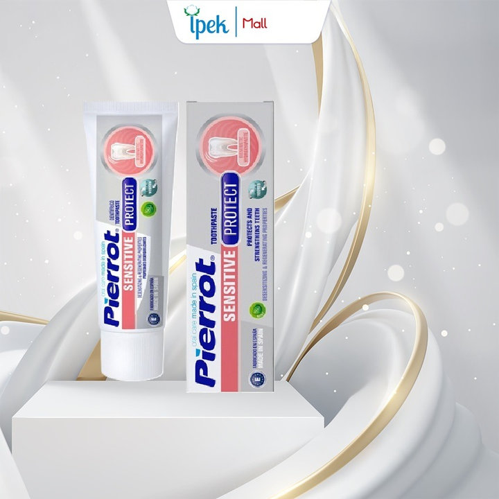 [ Mua 2 Tặng 1 Bàn Chải ] Kem Đánh Răng Giảm Ê Buốt Pierrot Sensitive Bảo Vệ Men Răng, Ngừa Sâu Răng 75ml