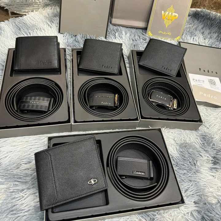 Set Quà Tặng Ví Da + Thắt Lưng Cao Cấp Fullbox Kèm Túi Xách Pp783 - Pipi Store