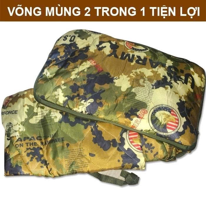 Alternative view of Võng Mùng Rằn Ri Xếp Gọn Chống Muỗi 2m2 (loại 3 Lớp) - Gdn