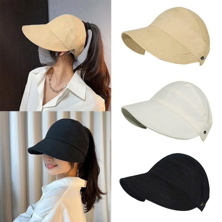 Mũ/ Nón Nửa Đầu Chống Nắng Uv 50+ Có Nút Móc Khẩu Trang - Gdn