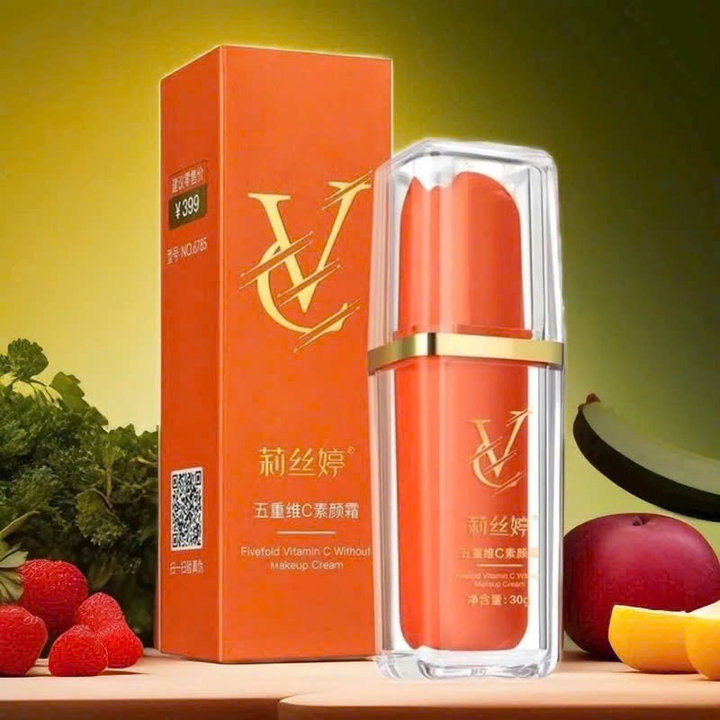 Kem Nền Five Vc Vitamin C Nâng Tông Che Khuyết Điểm Chống Lão Hóa Mềm Mịn Da 30g - Gdn