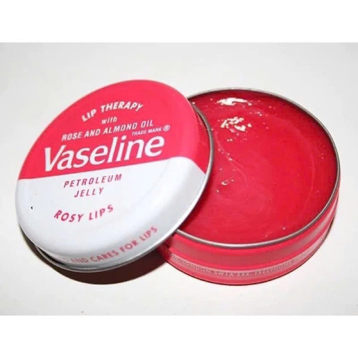 Dưỡng Môi Vaseline 20gr Lip Therapy Rosy Lips Hộp Sắt - Su