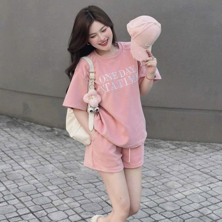 Set Bộ Đùi Borip In Chữ Quần Có Túi Bt80ip - Sam Store
