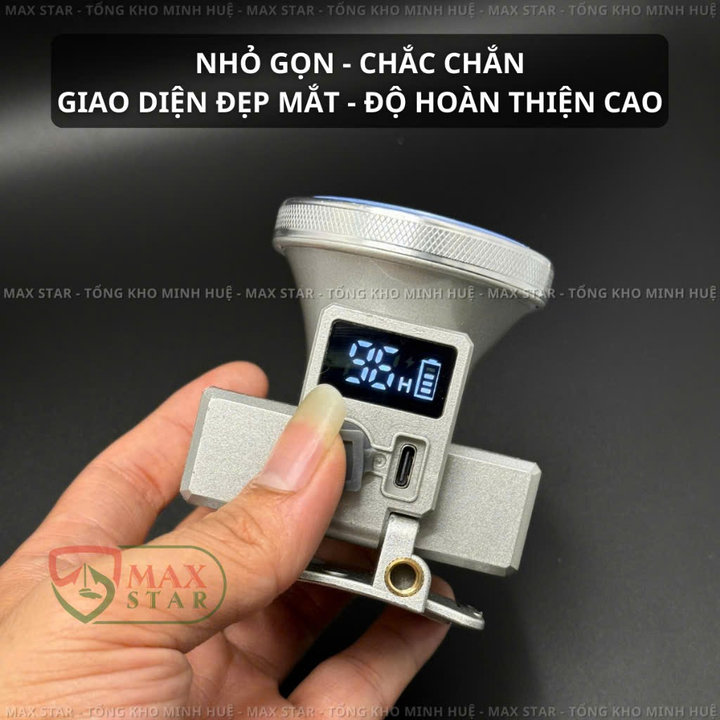 Alternative view of Đèn Pin Đội Đầu Xj503 Pin 5200mah Cực Trâu Dùng Trên 40h, Led Cao Cấp Laser Siêu Sáng, Tích Hợp Báo Hiển Thị Thời Gian Sáng Gd239 - Lady's Passion