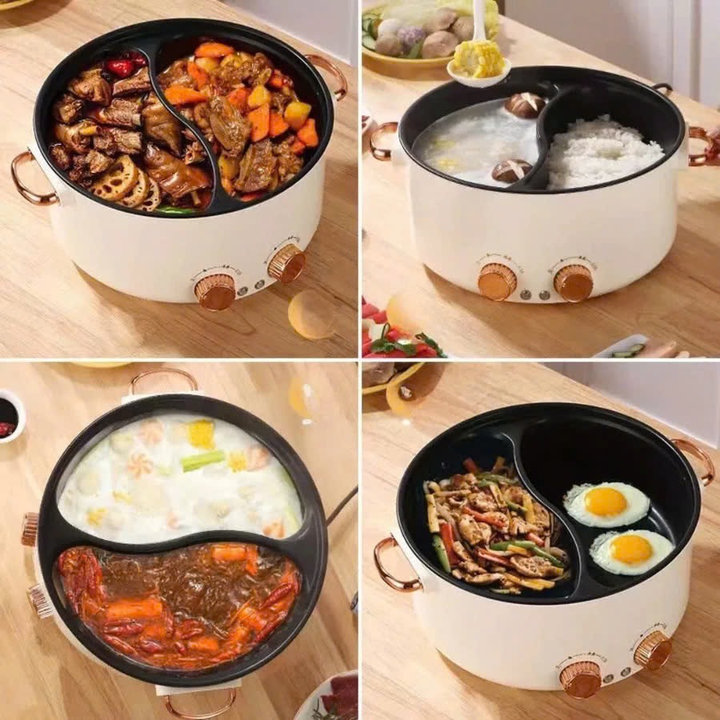 Alternative view of Nồi Lẩu Điện 2 Ngăn 2 Nút Điều Chỉnh Amazing Ah 5.5l - Gdn