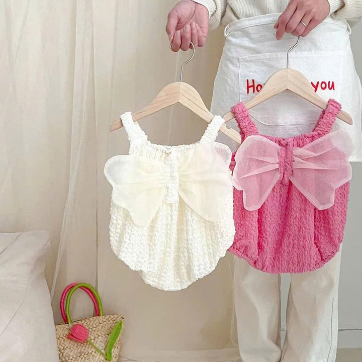 Alternative view of Body 2 Dây Cánh Bướm Đính Hoa Cho Bé Gái Sơ Sinh 1 2 Tuổi