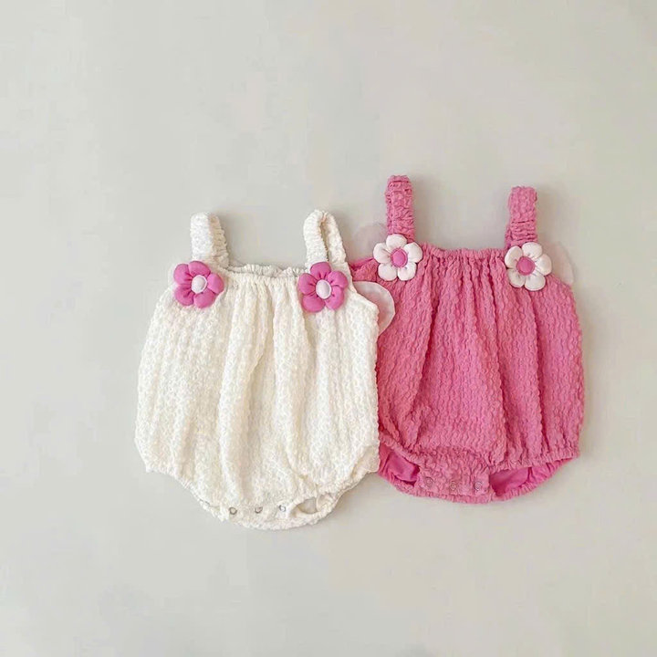 Body 2 Dây Cánh Bướm Đính Hoa Cho Bé Gái Sơ Sinh 1 2 Tuổi
