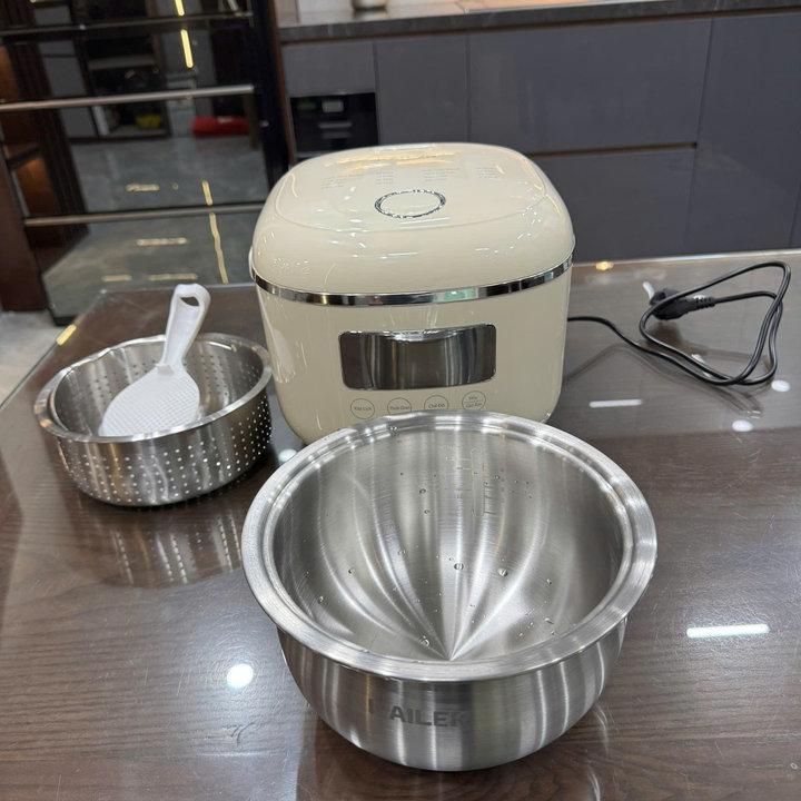 Nồi Cơm Điện Tử Đa Năng Kailer Dung Tích 1.2l Kl-1368 Bảo Hành 12 Tháng * Lòng Nồi Inox