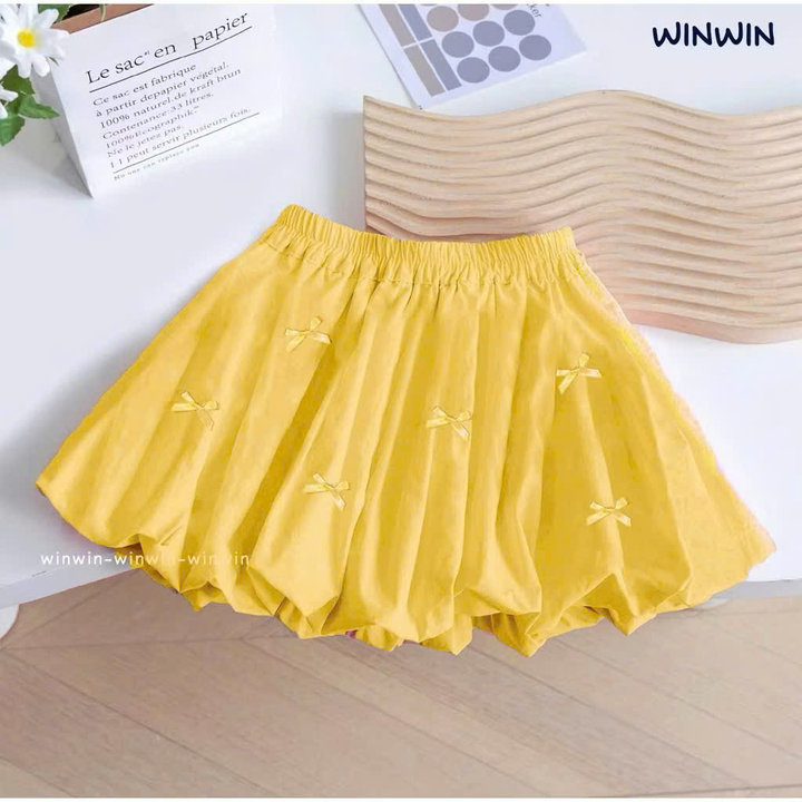 Alternative view of Chân Váy Bí Kate Đính Nơ Nhí Siêu Dễ Thương Từ 8-40kg Cho Bé Gái
