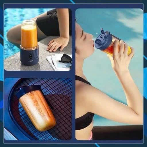 Alternative view of Máy Xay Sinh Tố 300ml Cầm Tay 6 Lưỡi 2 Cối - Sử Dụng Pin Sạc Cổng Usb Siêu Tiện Lợi