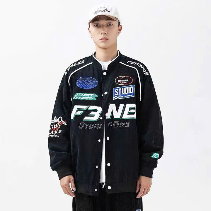 Alternative view of Áo Khoác Dù Form Rộng Thiết Kế Nút Bấm In F3nb - Htm Fashion