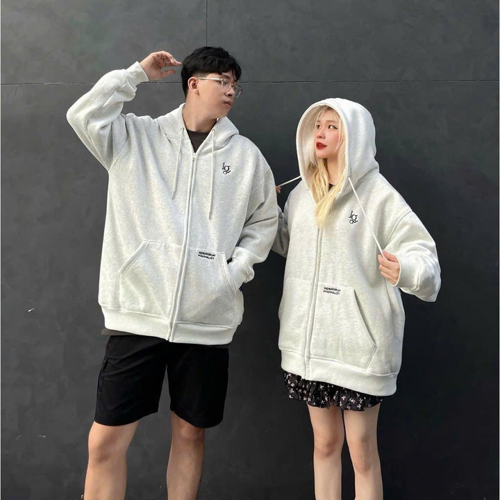 Áo Khoác Cặp Đôi Nam Nữ In Phản Quang Lg - Htm Fashion