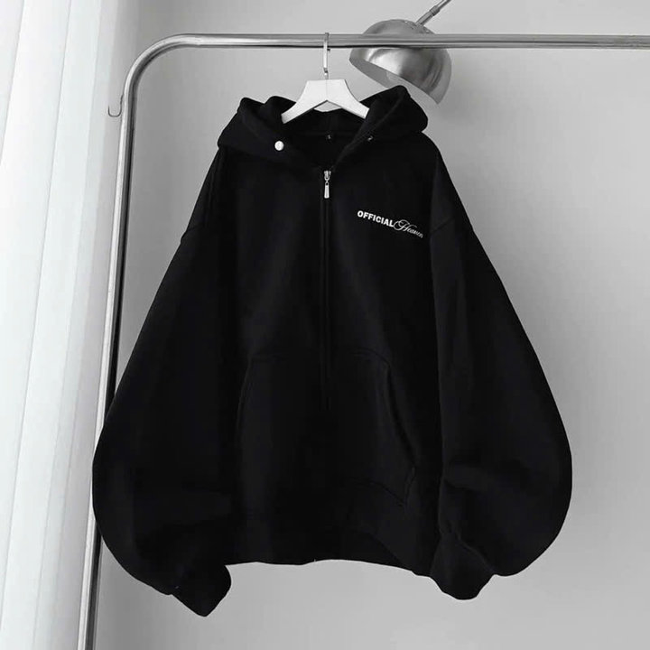 Alternative view of Áo Khoác Hoodie Nỉ In Chữ Official Có Nón - Htm Fashion