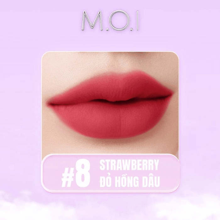 Alternative view of M.o.i - Son Tint Lì Cotton Candy No.08 Strawberry - Đỏ Hồng Dâu