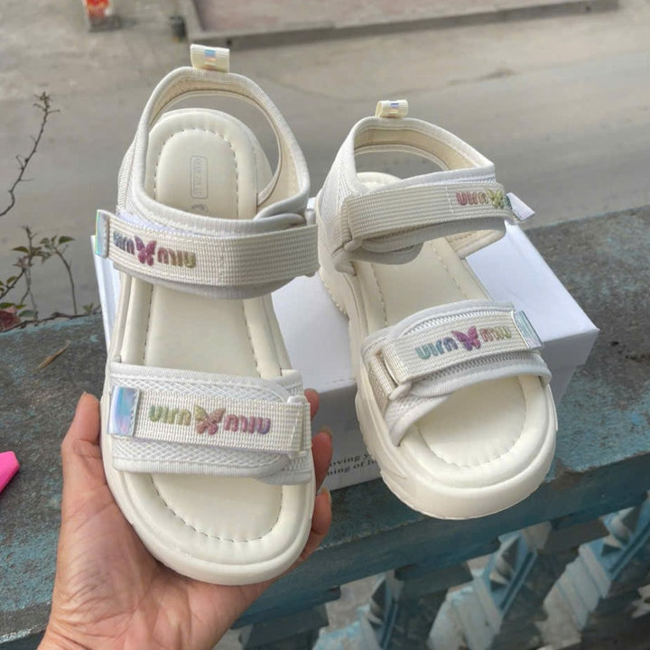 Alternative view of Dép Xăng Đan Nữ, Đế Cao 3 Cm, Cao Cấp, Full Box- Haanh
