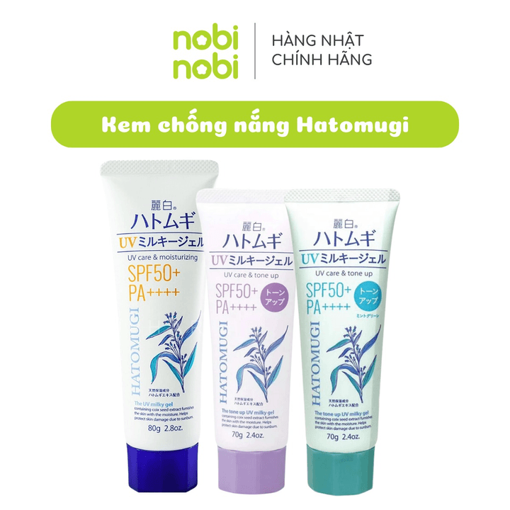 Alternative view of (chính Hãng) Kem Chống Nắng Reihaku Hatomugi Nâng Tông Và Dưỡng Ẩm Cho Da Spf 50+ Pa++++